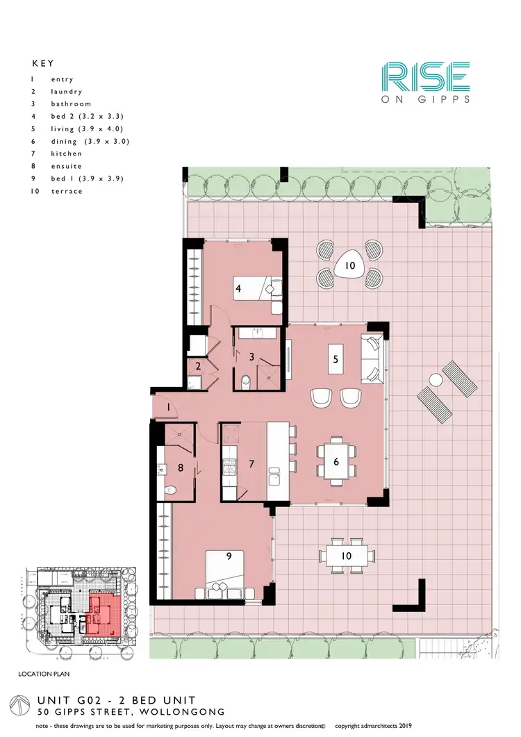 Floorplan of Homely apartment listing, G02/50 Gipps street, Wollongong NSW 2500