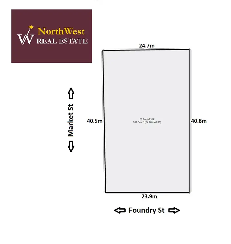 Floorplan of Homely land listing, 59 Foundry St, Minyip VIC 3392