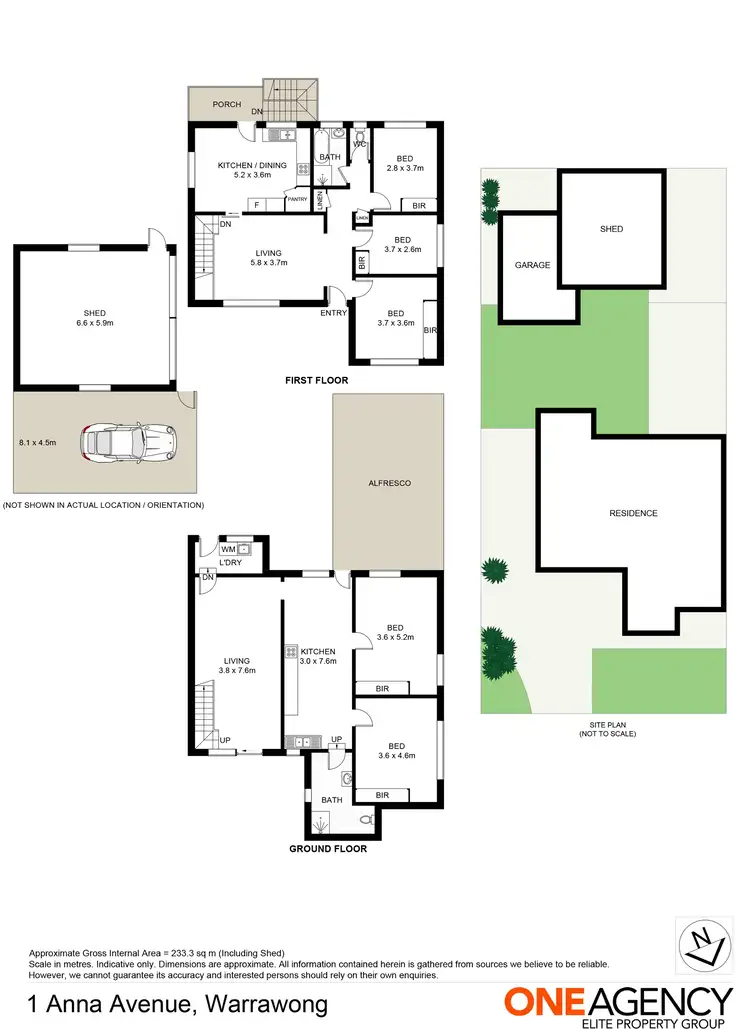 Floorplan of Homely house listing, 1 Anna Avenue, Warrawong NSW 2502