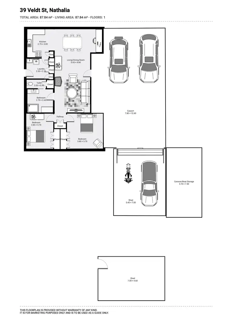 Floorplan of Homely house listing, 39 Veldt Street, Nathalia VIC 3638