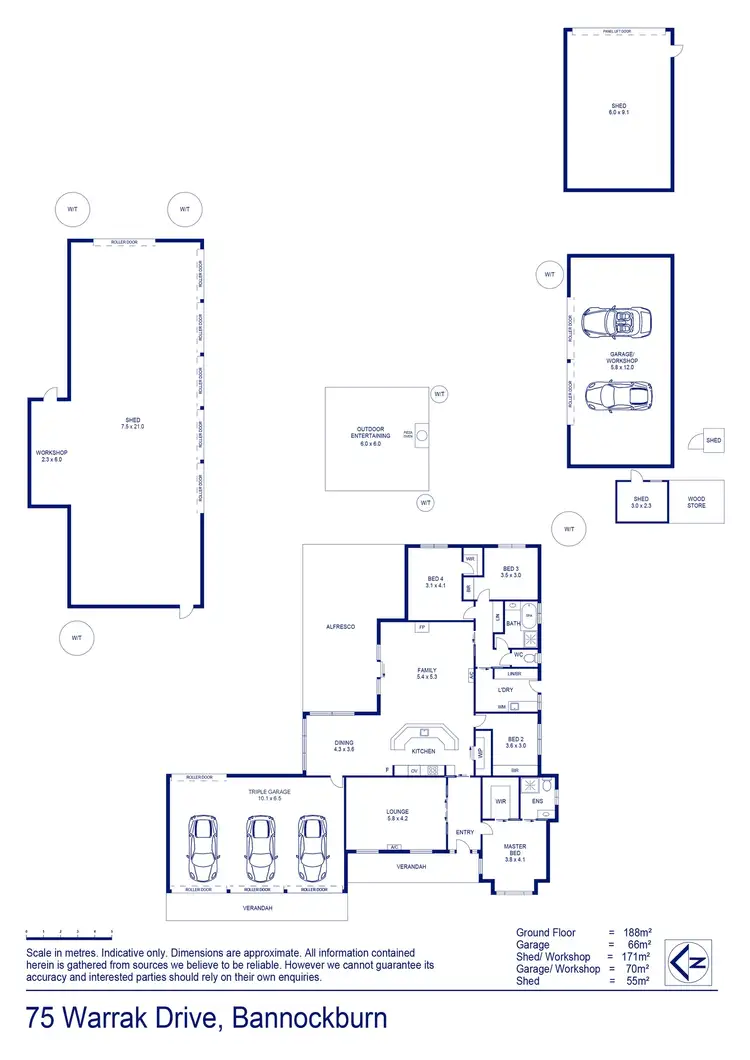 Floorplan of Homely house listing, 75 Warrak Drive, Bannockburn VIC 3331