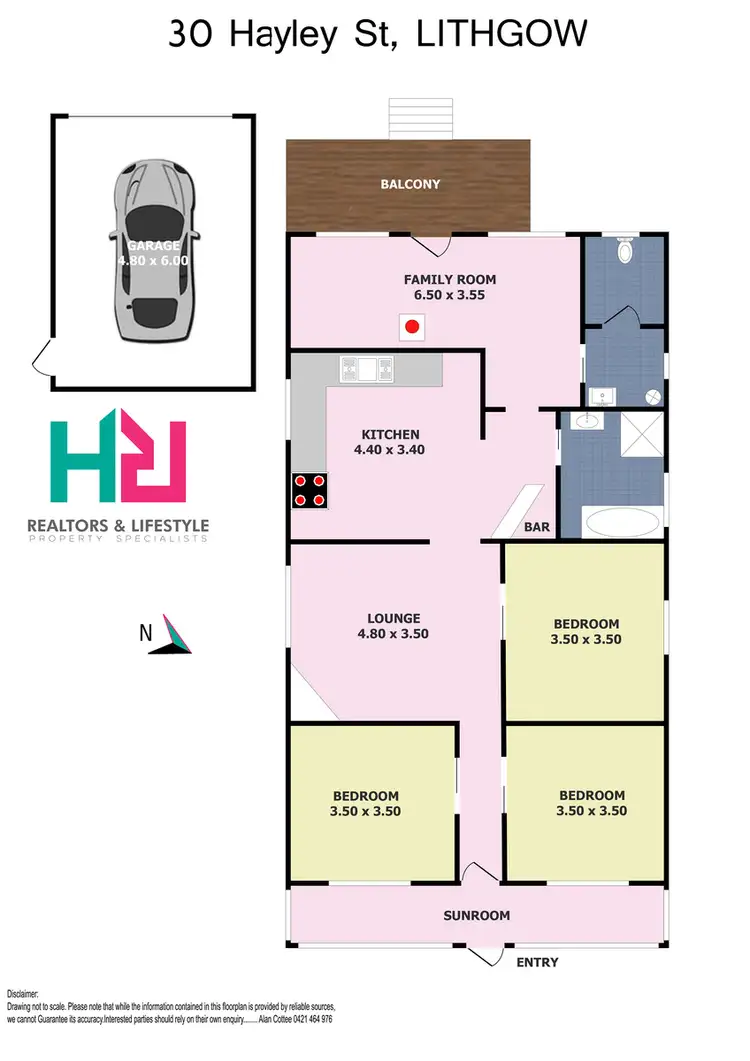 Floorplan of Homely house listing, 30 Hayley Street, Lithgow NSW 2790