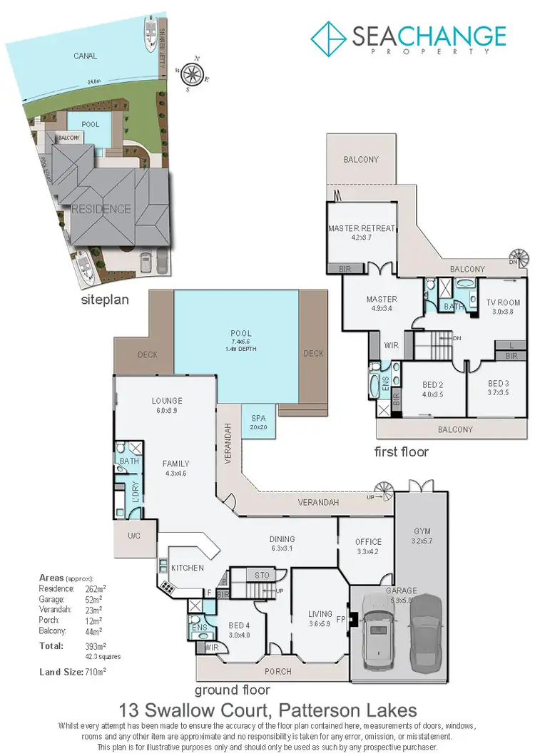 Floorplan of Homely house listing, 13 Swallow Court, Patterson Lakes VIC 3197