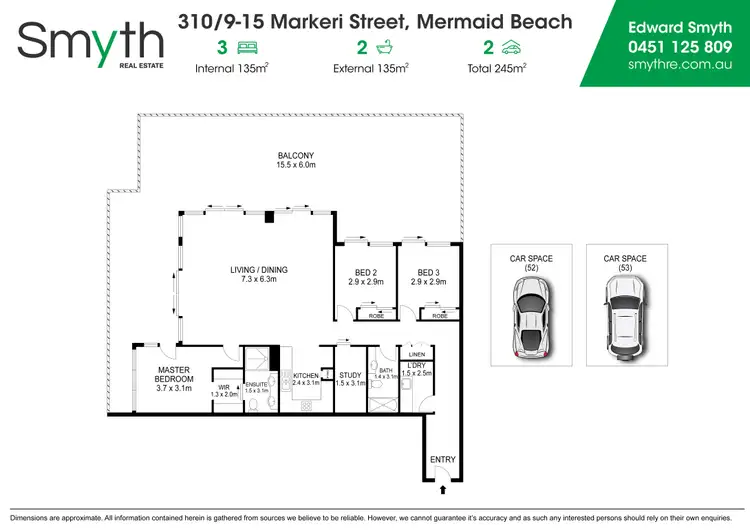 Floorplan of Homely unit listing, 310/9 Markeri Street, Mermaid Beach QLD 4218