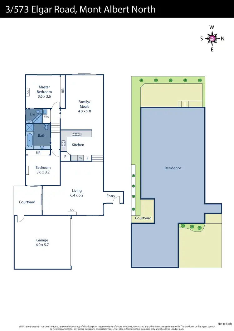 Floorplan of Homely townhouse listing, 3/573 Elgar Road, Mont Albert North VIC 3129