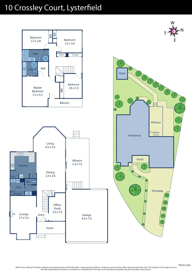 Floorplan of Homely house listing, 10 Crossley Court, Lysterfield VIC 3156