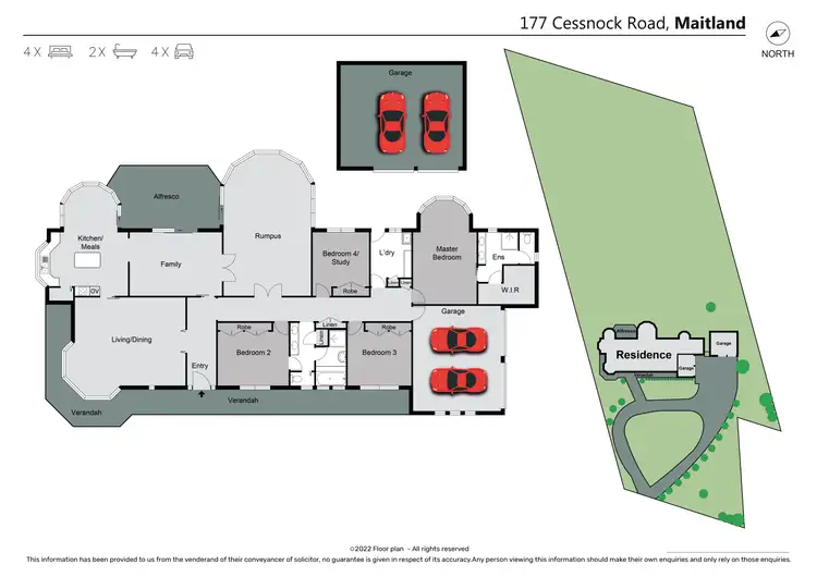 Floorplan of Homely house listing, 177 Cessnock Road, Maitland NSW 2320