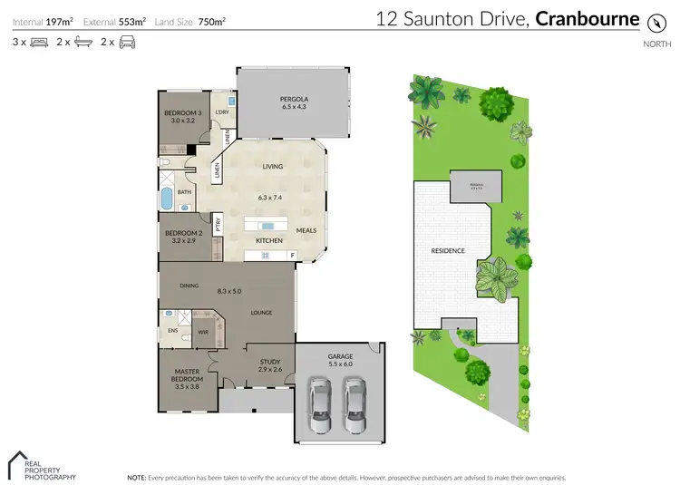 Floorplan of Homely house listing, 12 Saunton Drive, Cranbourne VIC 3977