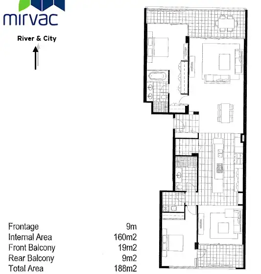 Floorplan of Homely apartment listing, 23/39 Bow River Crescent, Burswood WA 6100