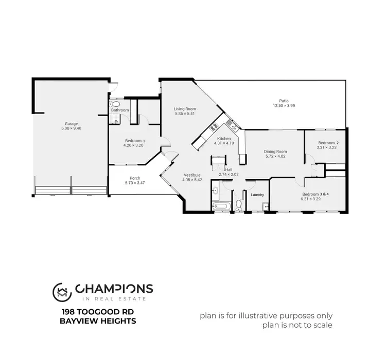 Floorplan of Homely house listing, 198 Toogood Road, Bayview Heights QLD 4868