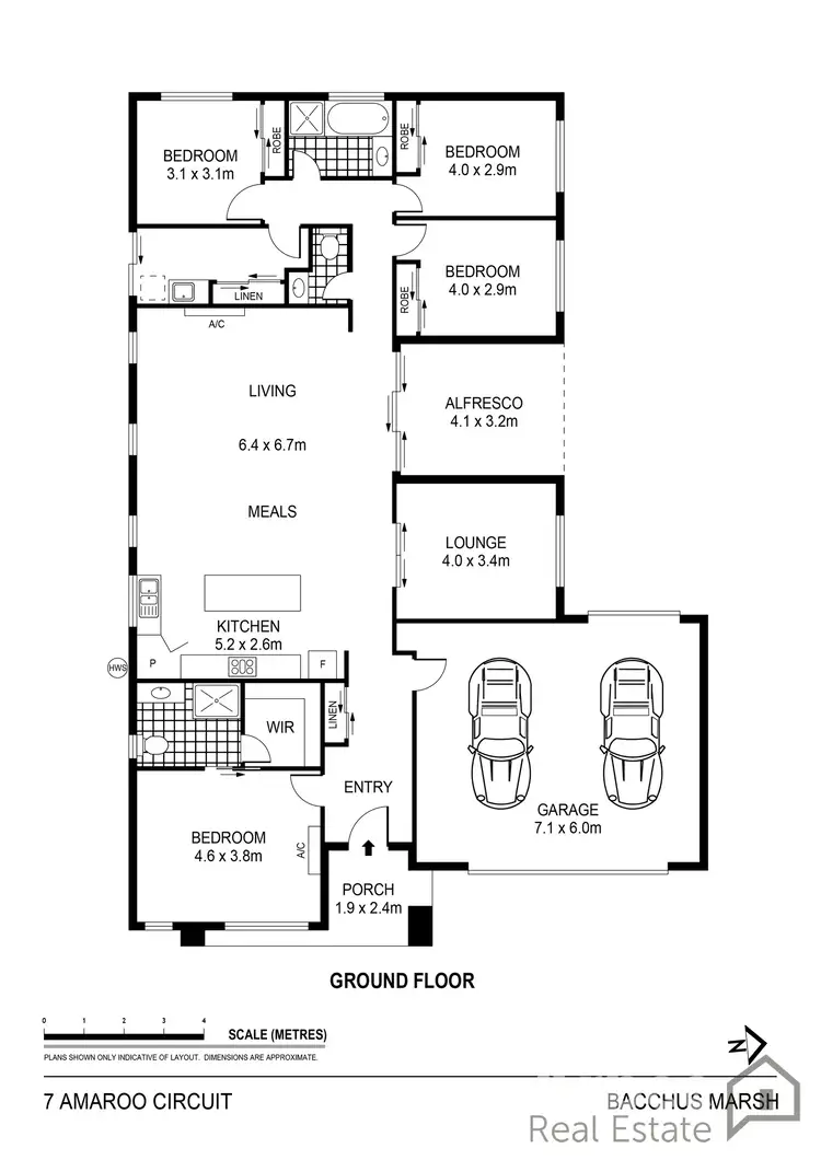 Floorplan of Homely house listing, 7 Amaroo Circuit, Bacchus Marsh VIC 3340