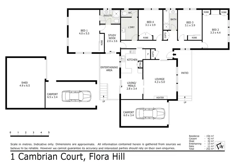 Floorplan of Homely house listing, 1 Cambrian Court, Flora Hill VIC 3550