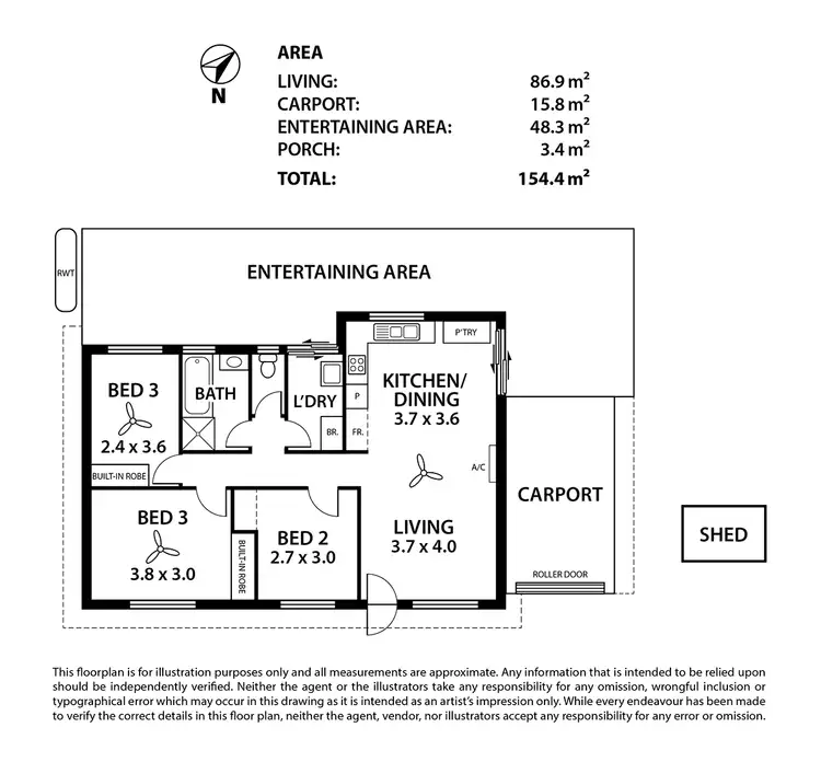 Floorplan of Homely house listing, 11 Herron Grove, Murray Bridge SA 5253