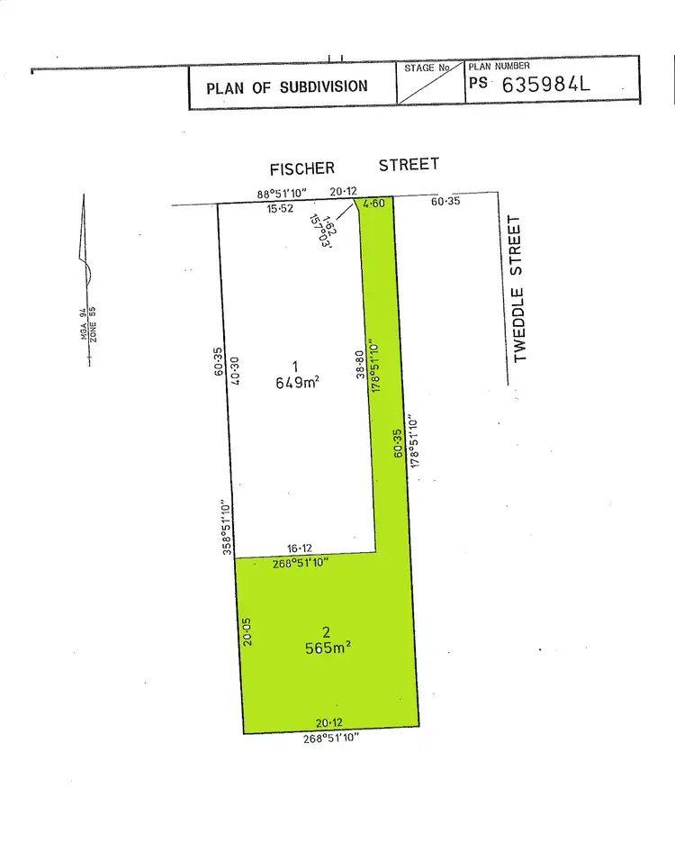 Floorplan of Homely land listing, LOT 2/96 Fischer Street, Kyabram VIC 3620