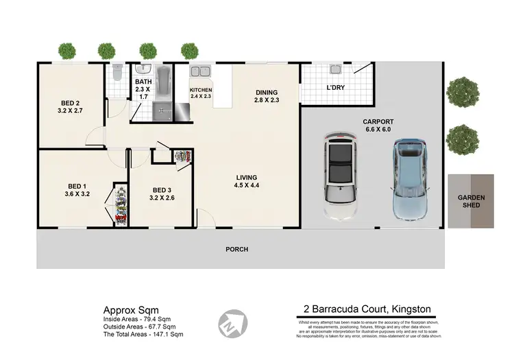 Floorplan of Homely house listing, 2 Barracuda Court, Kingston QLD 4114