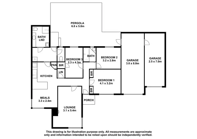 Floorplan of Homely house listing, 1 Byrne Street, Mount Gambier SA 5290