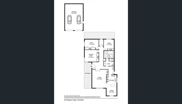 Floorplan of Homely house listing, 218 Rippon Road, Hamilton VIC 3300