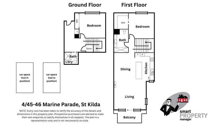 Floorplan of Homely apartment listing, 4/45-46 Marine Parade, St Kilda VIC 3182