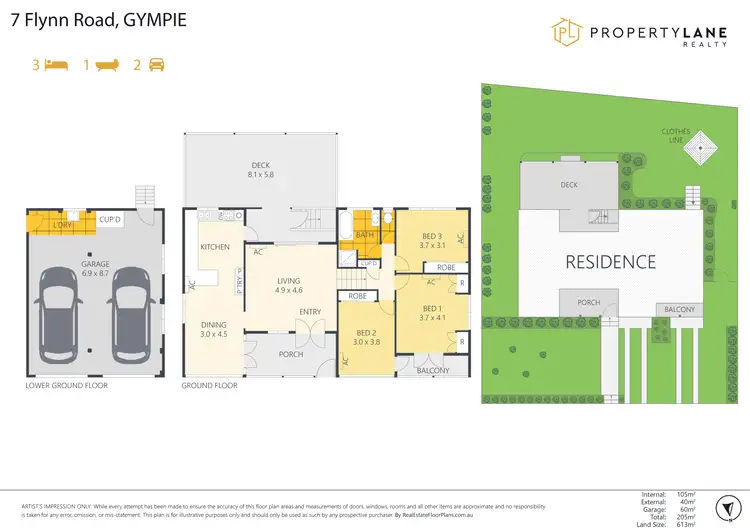 Floorplan of Homely house listing, 7 Flynn Road, Gympie QLD 4570