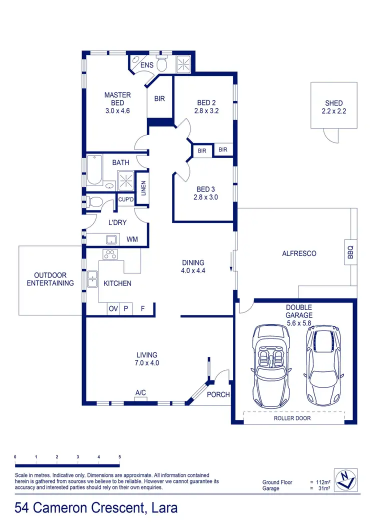 Floorplan of Homely house listing, 54 Cameron Crescent, Lara VIC 3212