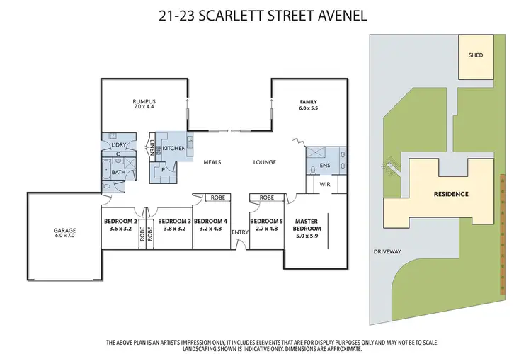 Floorplan of Homely house listing, 21-23 SCARLETT STREET, Avenel VIC 3664