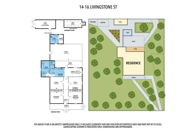 Floorplan of Homely house listing, 14-16 Livingstone St, Avenel VIC 3664