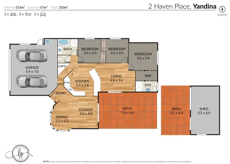 Floorplan of Homely house listing, 2 Haven Place, Yandina QLD 4561