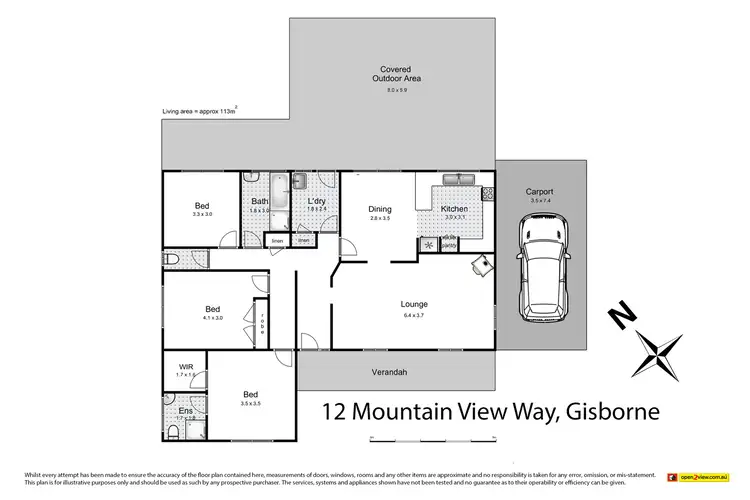 Floorplan of Homely house listing, 12 Mountain View Way, Gisborne VIC 3437