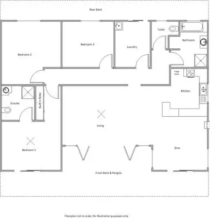Floorplan of Homely house listing, 22 Burford Road, Corny Point SA 5575