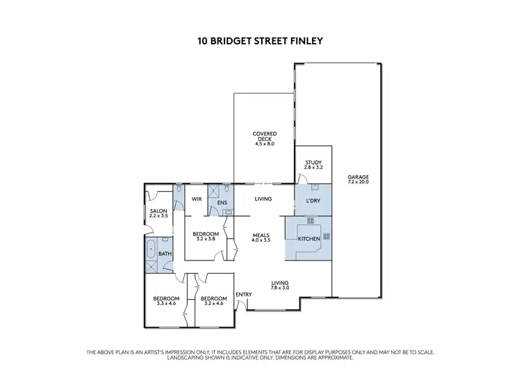 Floorplan of Homely house listing, 10 Bridget Street, Finley NSW 2713