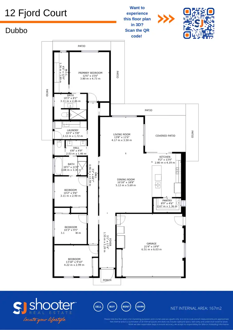 Floorplan of Homely house listing, 12 Fjord Court, Dubbo NSW 2830
