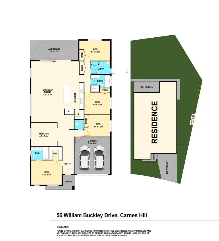 Floorplan of Homely house listing, 56 William Buckley Drive, Carnes Hill NSW 2171