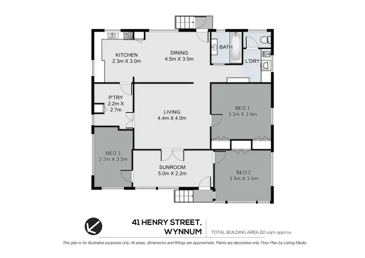 Floorplan of Homely house listing, 41 Henry Street, Wynnum QLD 4178