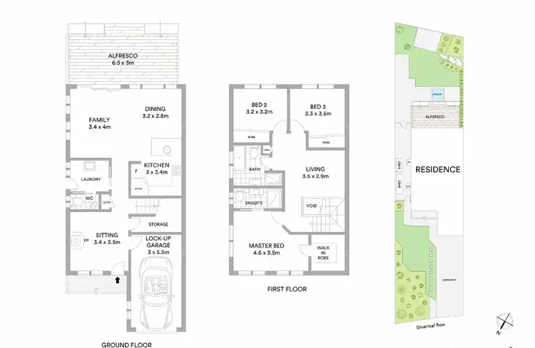 Floorplan of Homely semi-detached listing, 18A Silverleaf Row, Menai NSW 2234
