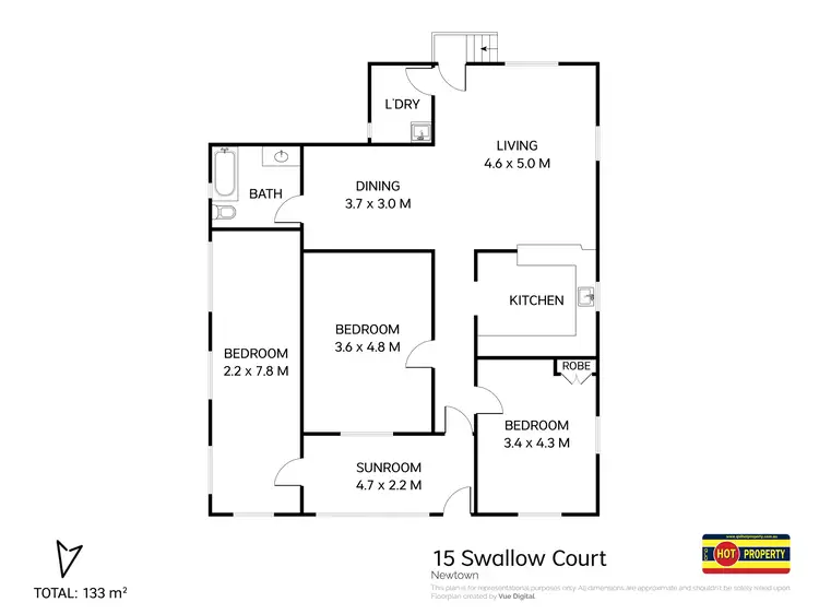 Floorplan of Homely house listing, 15 Swallow Court, Newtown QLD 4350