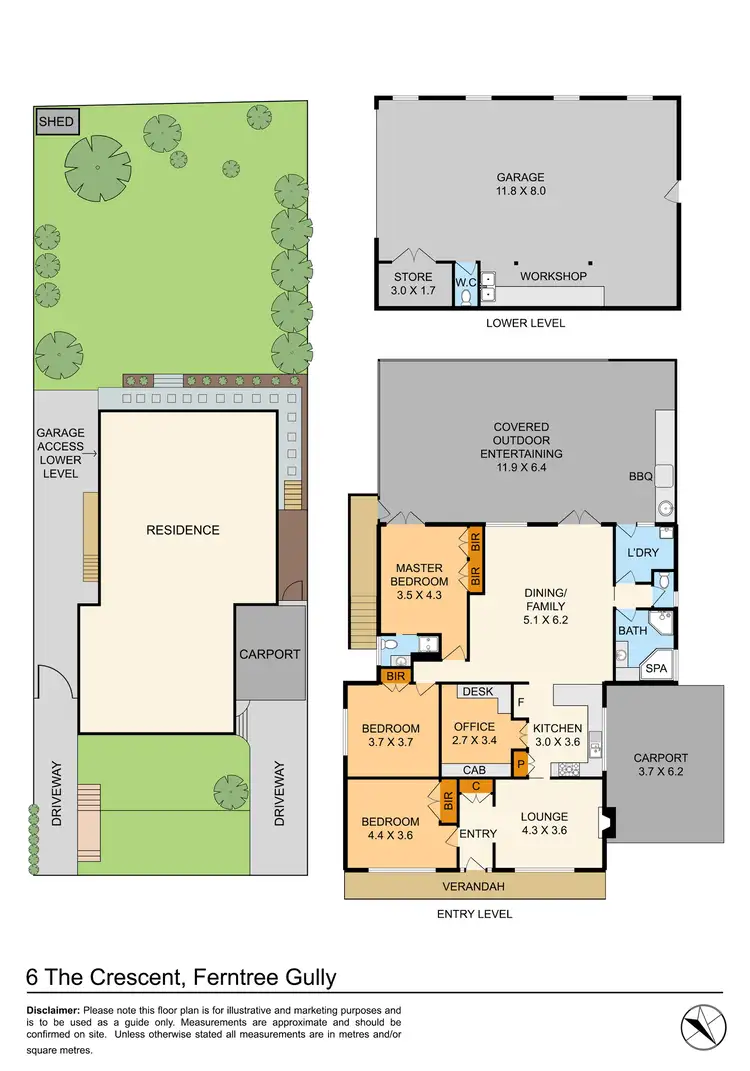 Floorplan of Homely house listing, 6 The Crescent, Ferntree Gully VIC 3156