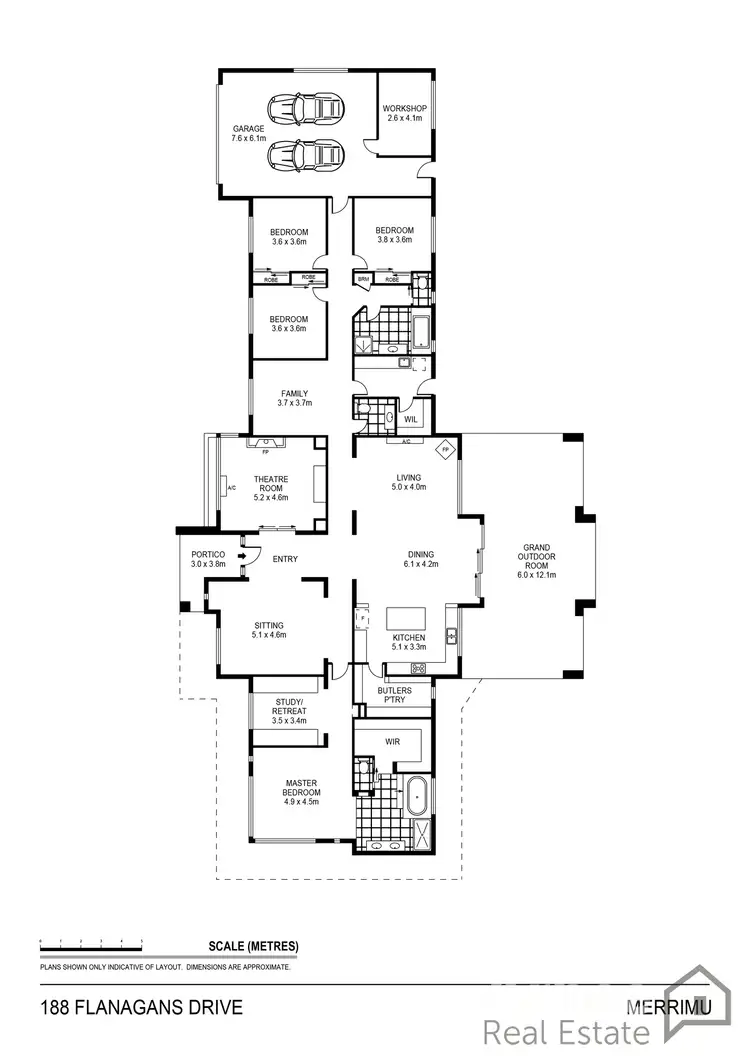 Floorplan of Homely house listing, 188 Flanagans Drive, Merrimu VIC 3340