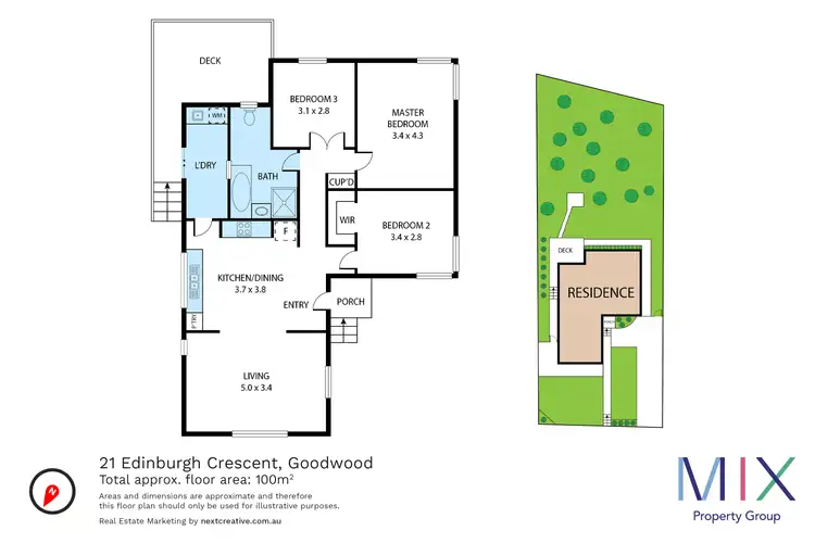 Floorplan of Homely house listing, 21 Edinburgh Crescent, Goodwood TAS 7010