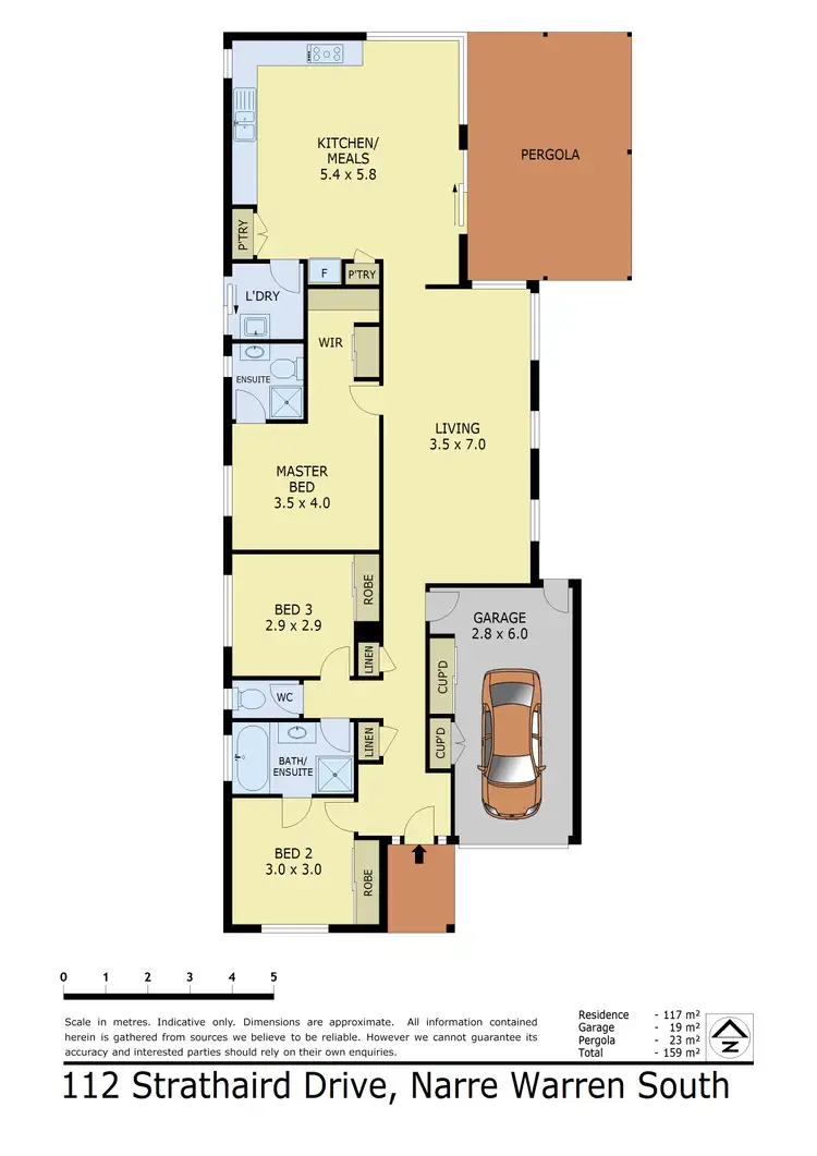 Floorplan of Homely house listing, 112 Strathaird Drive, Narre Warren South VIC 3805