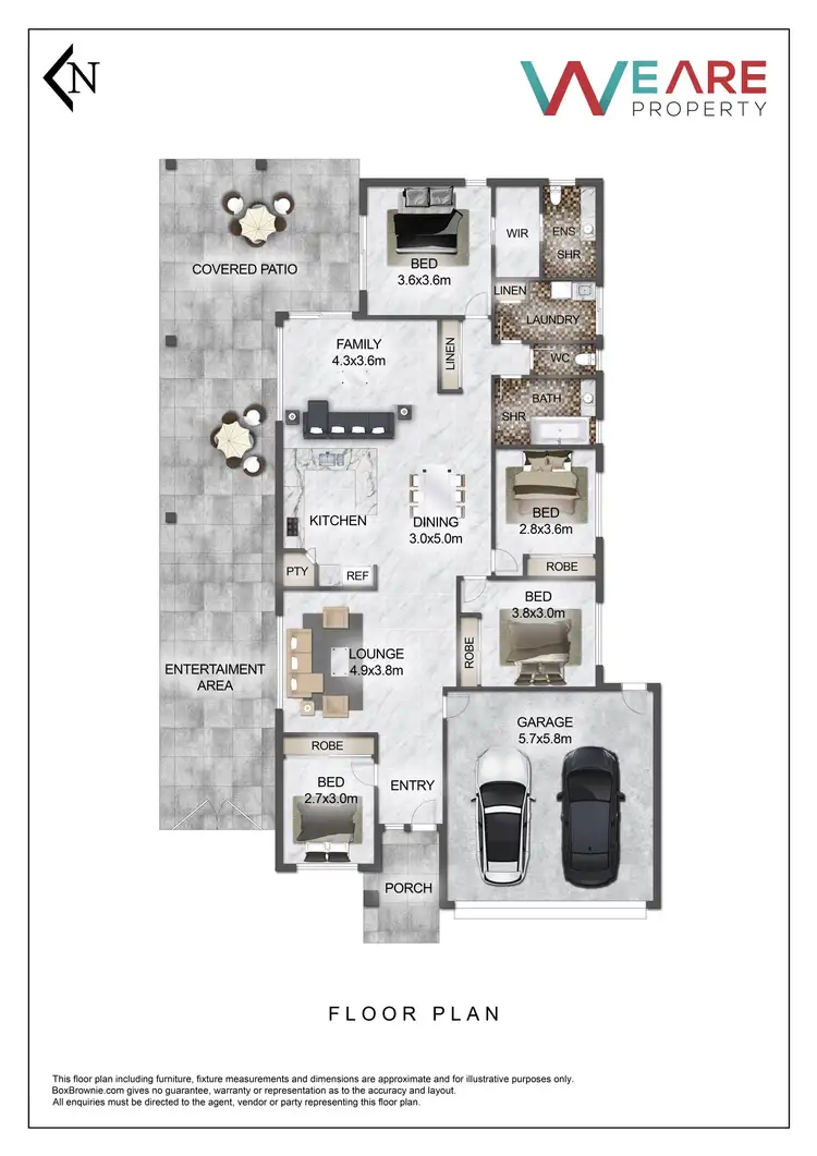 Floorplan of Homely house listing, 25 Tennessee Way, Berrinba QLD 4117