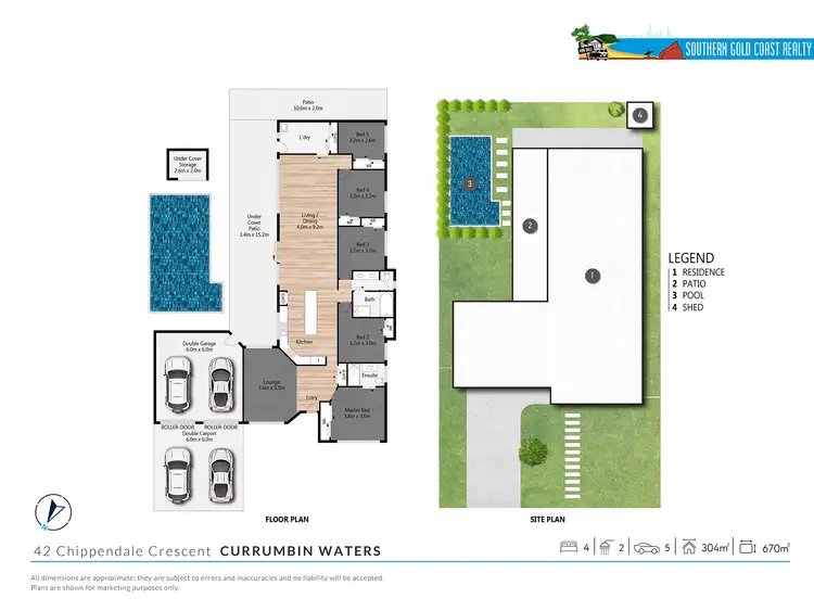Floorplan of Homely house listing, 42 Chippendale Crescent, Currumbin Waters QLD 4223