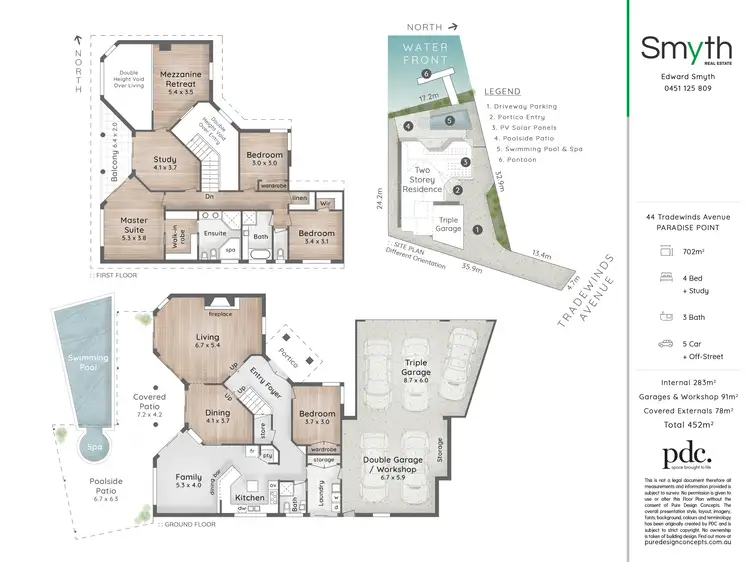 Floorplan of Homely house listing, 44 Tradewinds Avenue, Paradise Point QLD 4216