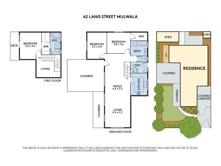 Floorplan of Homely house listing, 62 Lang Street, Mulwala NSW 2647