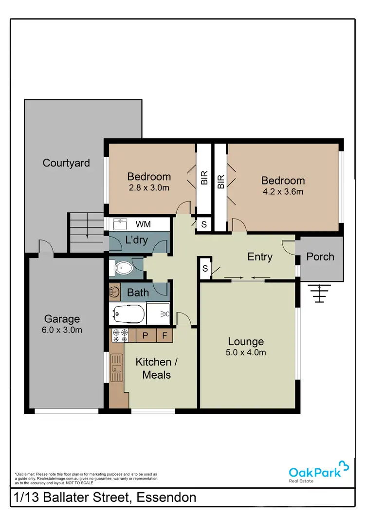 Floorplan of Homely unit listing, 1/13 Ballater Street, Essendon VIC 3040