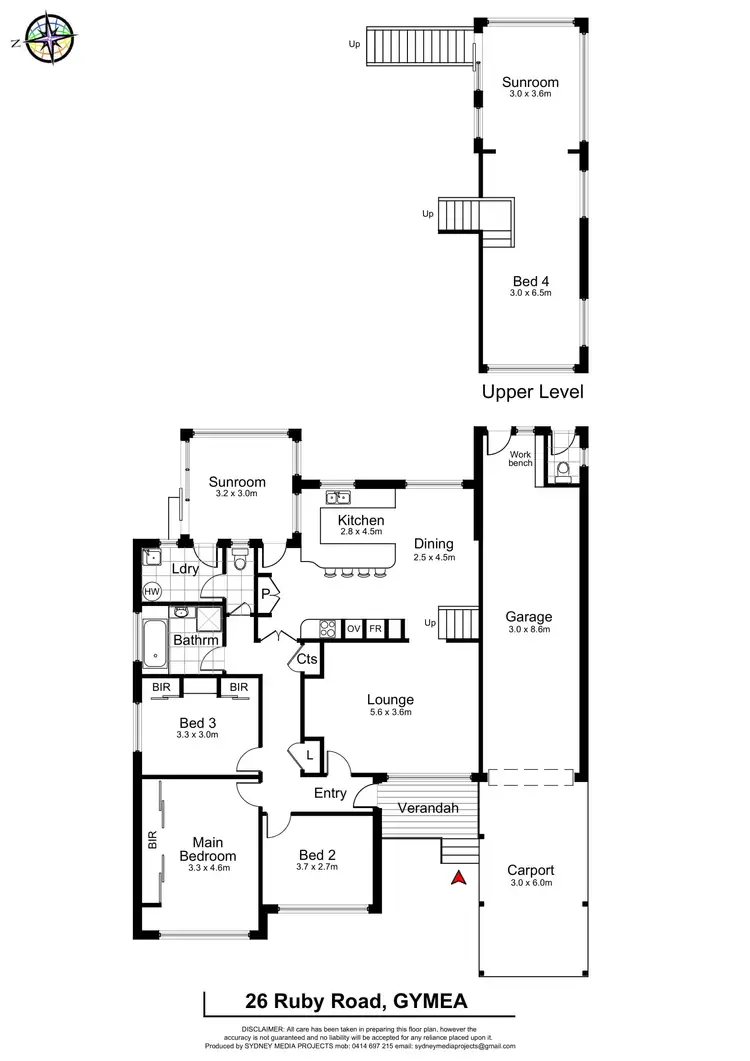 Floorplan of Homely house listing, 26 Ruby Road, Gymea NSW 2227