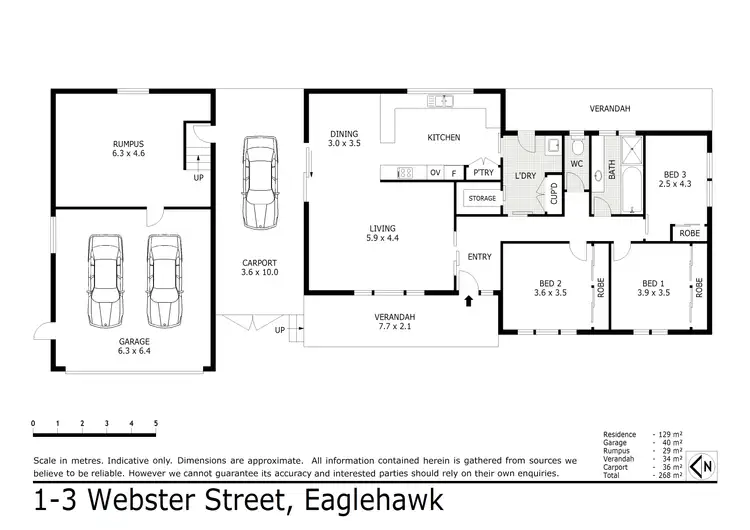 Floorplan of Homely house listing, 1-3 Webster Street, Eaglehawk VIC 3556