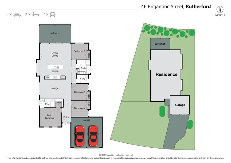 Floorplan of Homely house listing, 46 Brigantine Street, Rutherford NSW 2320