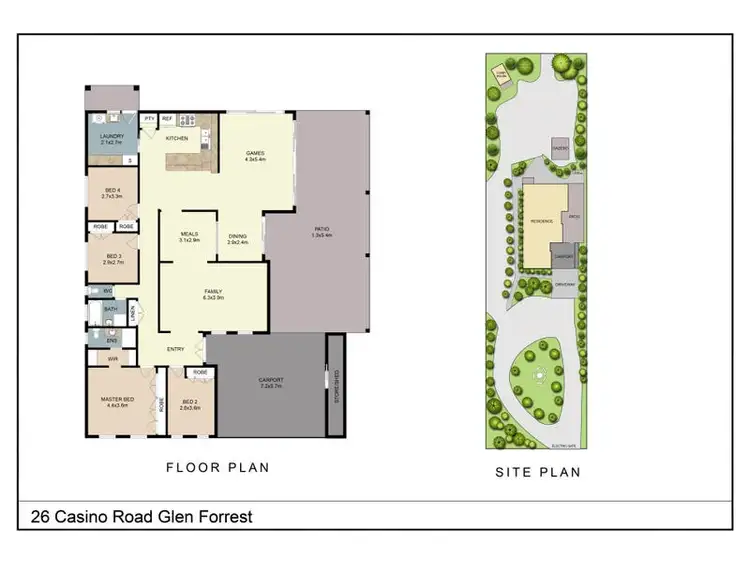 Floorplan of Homely house listing, 26 Casino Road, Glen Forrest WA 6071