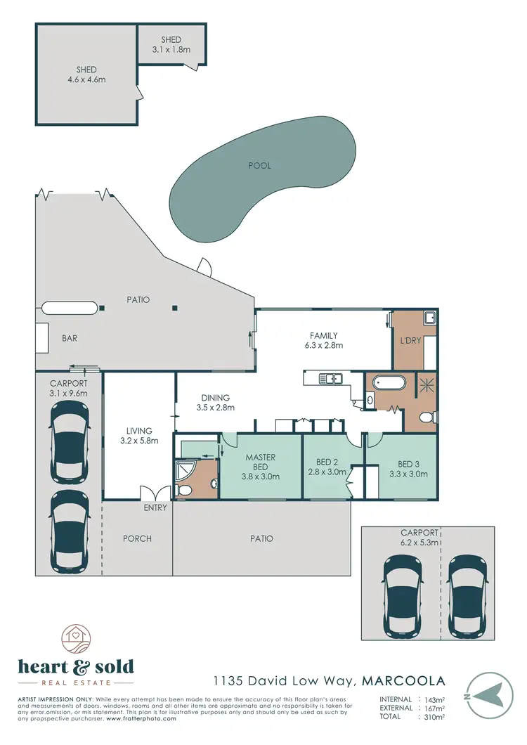 Floorplan of Homely house listing, 1135 David Low Way, Marcoola QLD 4564