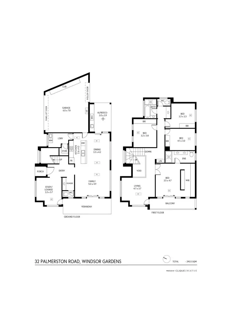 Floorplan of Homely house listing, 32 Palmerston Road, Windsor Gardens SA 5087